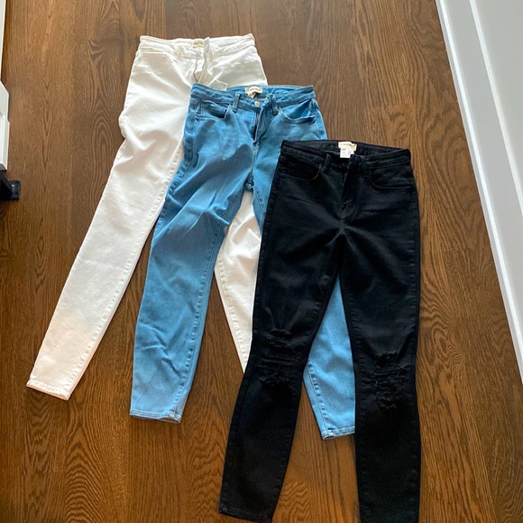 L’Agence neutrals skinny jeans bundle!!! - Picture 1 of 7
